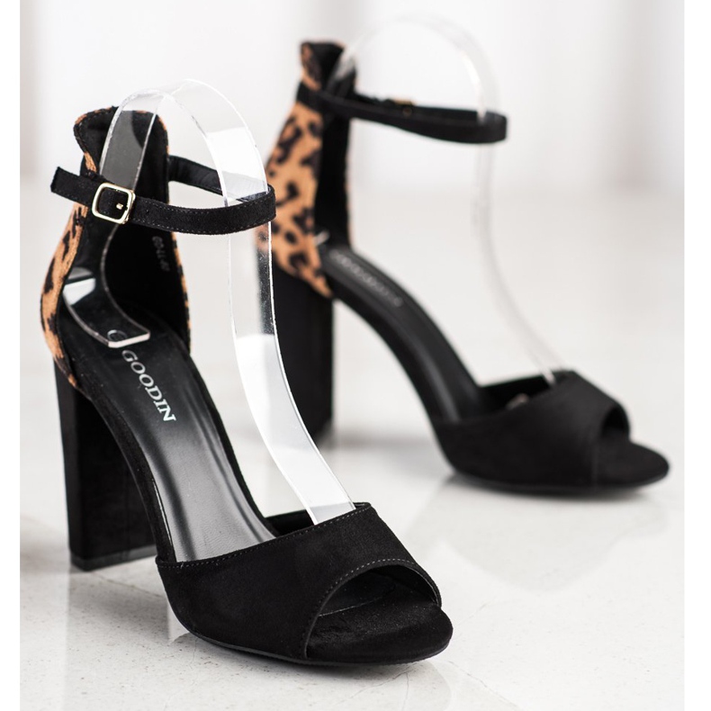 Goodin Escarpins à pois brun noir 2