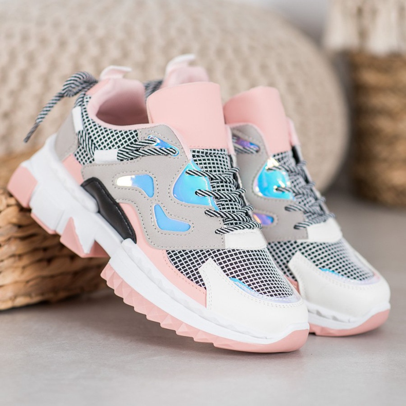 Seastar Baskets élégantes avec effet holo rose multicolore 1