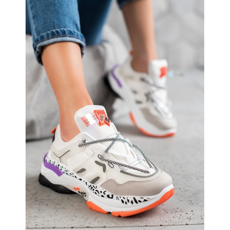 Seastar Baskets mode blanche multicolore 1