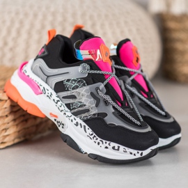 Seastar Baskets mode le noir multicolore 4