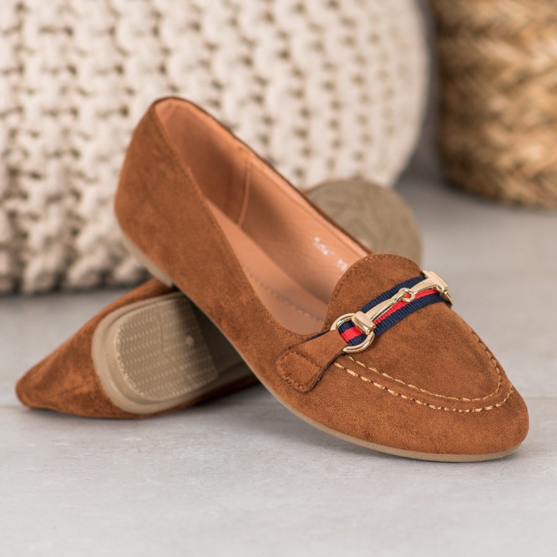 Fama Seigneurs en daim avec ornement brun 1