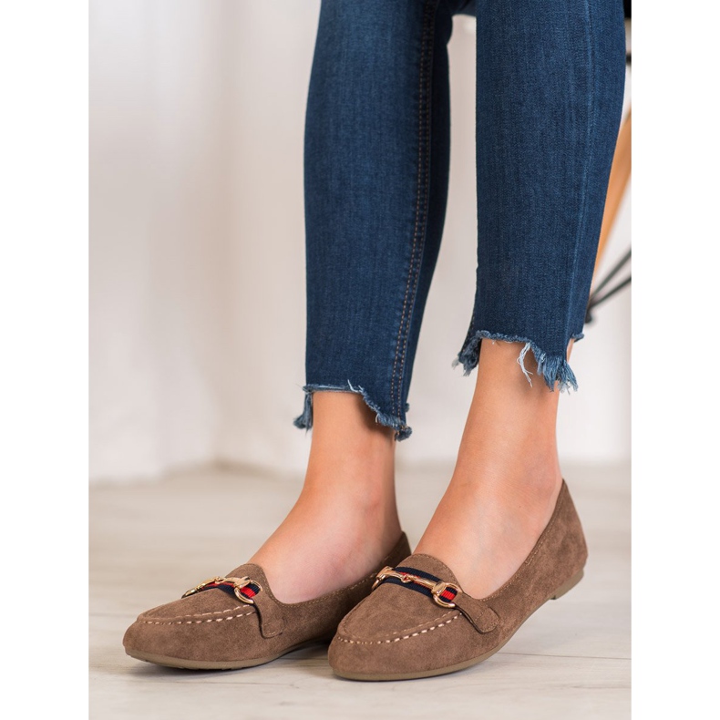 Fama Seigneurs en daim avec ornement brun 1