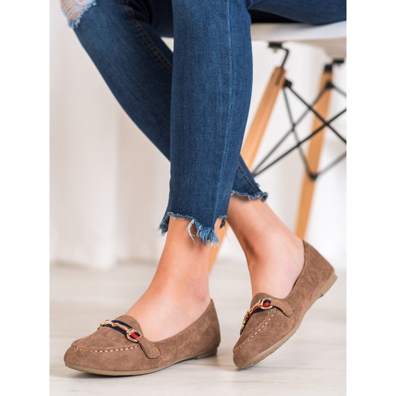 Fama Seigneurs en daim avec ornement brun 2