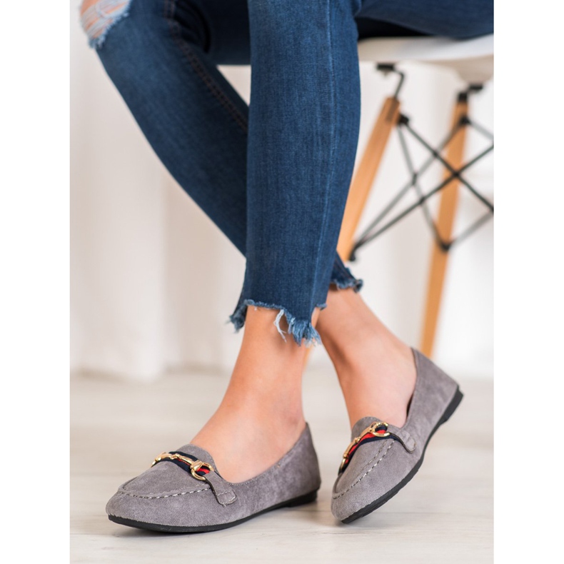 Fama Seigneurs en daim avec ornement gris 1