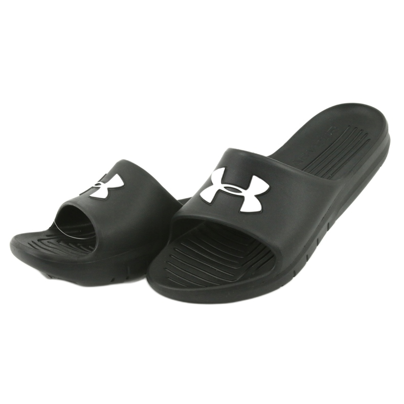 Slippers pour hommes Under Armour Core PTH SL 3021286-001 pour l'eau noire d'eau 3