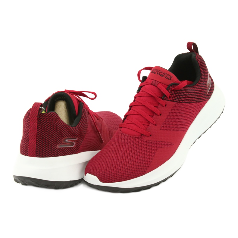 Chaussures Skechers On The Go M 55330-RDBK le noir rouge 4