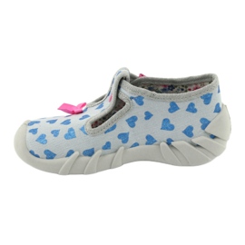 Chaussures enfant Befado 110P380 bleu rose gris 2