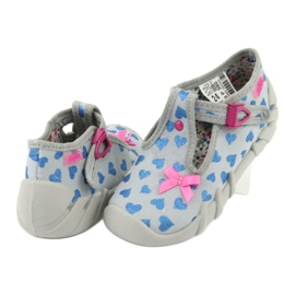 Chaussures enfant Befado 110P380 bleu rose gris 4
