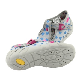 Chaussures enfant Befado 110P380 bleu rose gris 5