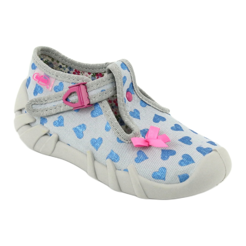 Chaussures enfant Befado 110P380 bleu rose gris 1