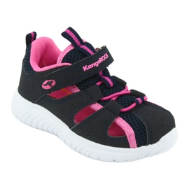 Sandales velcro KangaRoos 02058 dk marine bleu marine rose 1