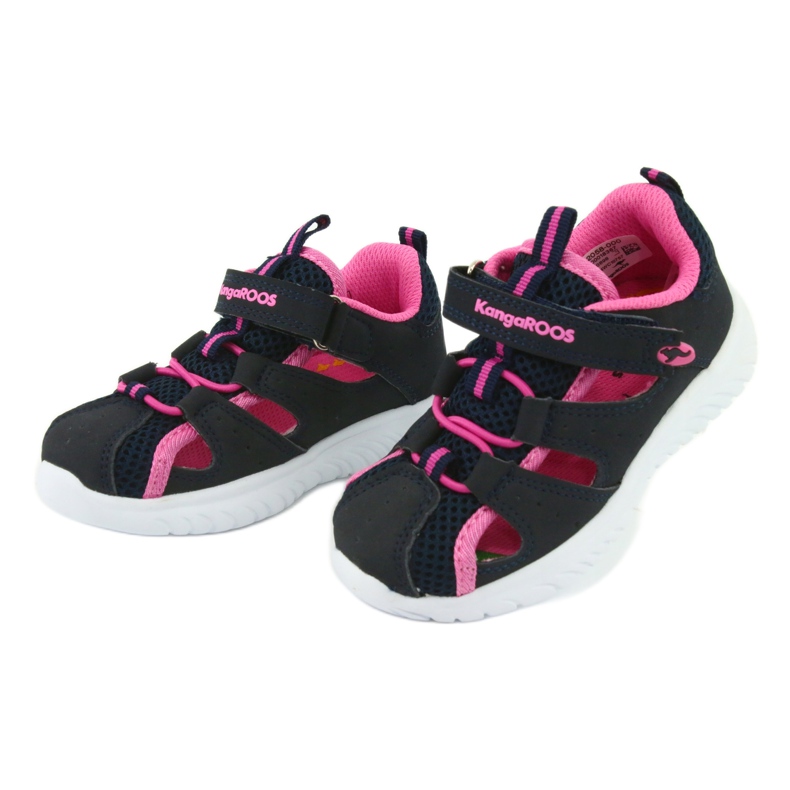 Sandales velcro KangaRoos 02058 dk marine bleu marine rose 3