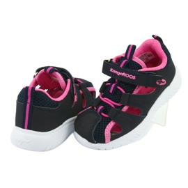 Sandales velcro KangaRoos 02058 dk marine bleu marin rose 4 Sandales velcro KangaRoos 02058 dk marine bleu marin rose 4