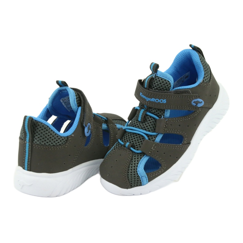 Sandales à talon velcro KangaRoos 02058 gris bleu 4