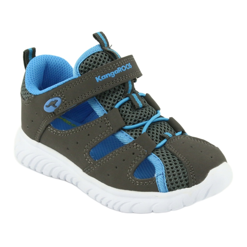 Sandales à talon velcro KangaRoos 02058 gris bleu 1