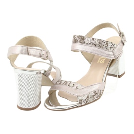 Sandales sur le poste Gamis 3942 beige rose argent 4 Sandales sur le poste Gamis 3942 beige rose argent 4