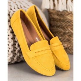 Fama Mocassins classiques jaune 2