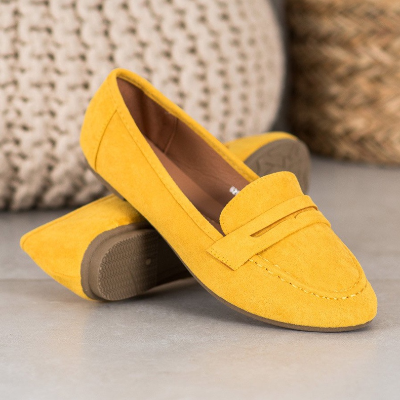 Fama Mocassins classiques jaune 1