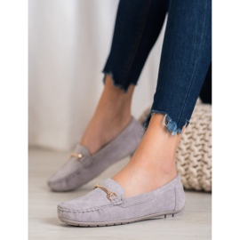Seastar Mocassins en daim élégants gris 2