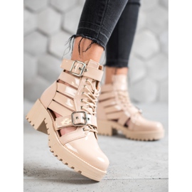 Seastar Bottes de mode laquées brun 5