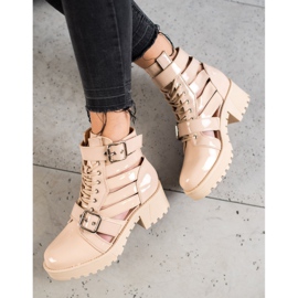 Seastar Bottes de mode laquées brun 3