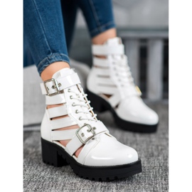 Seastar Bottes de mode laquées blanche 2