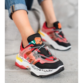 Seastar Baskets mode rouge multicolore 1 Seastar Baskets mode rouge multicolore 1