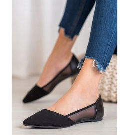 Evento Ballerines Avec Maille noir 1