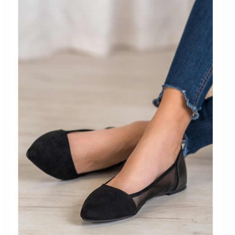 Evento Ballerines Avec Maille noir 2