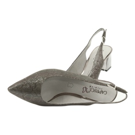 Caprice 29605 Sandales féminines sur le pilier, gris brillant 5