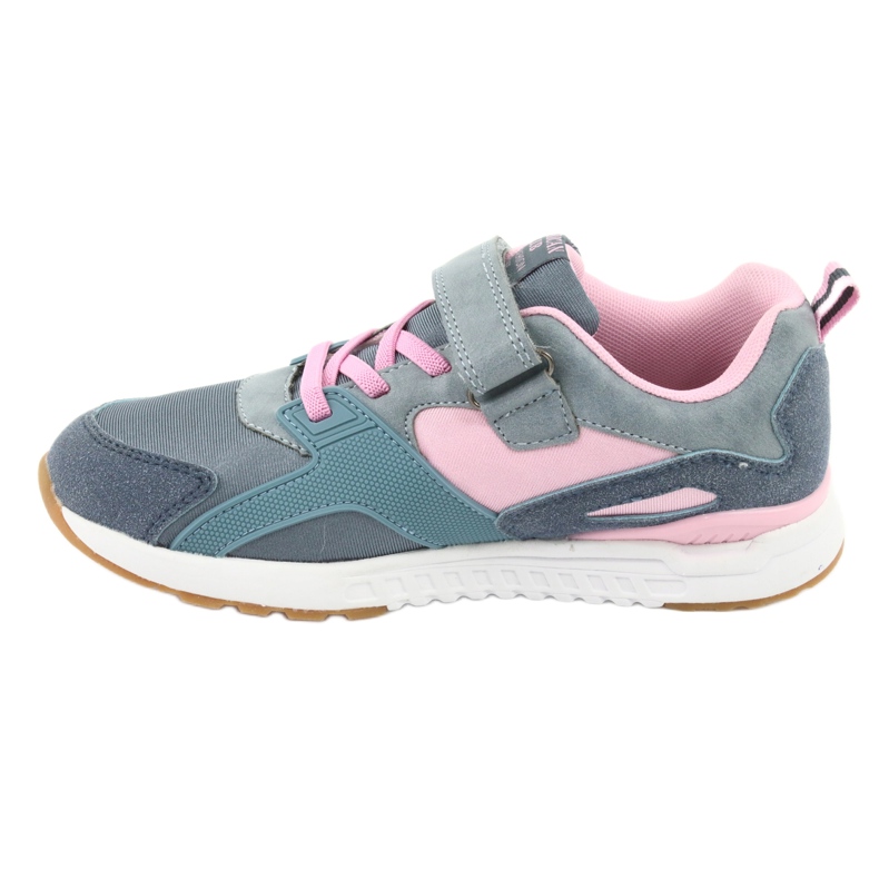 Chaussures de sport American Club BS12 bleues rose gris 2