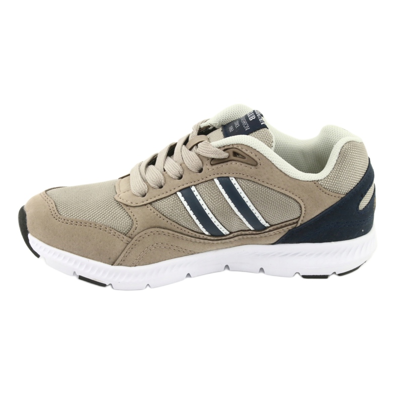 Chaussures de sport beige pour enfants American Club BS10 2