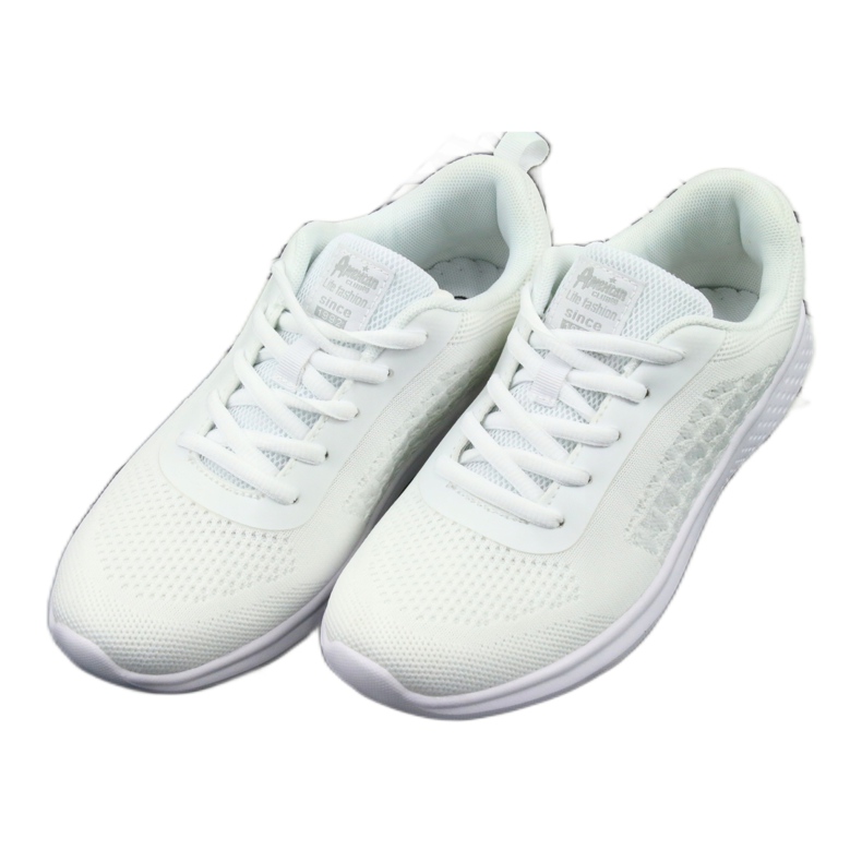 American Club HA02 chaussures de sport blanches 3