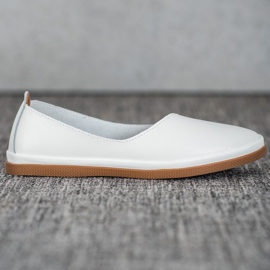 Chaussures à enfiler en cuir VINCEZA blanc 2