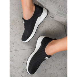 SHELOVET Slipons Ajourés le noir 2 SHELOVET Slipons Ajourés le noir 2