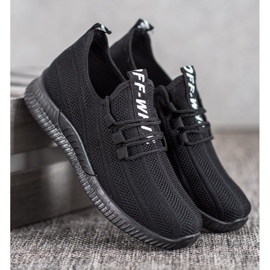 SHELOVET Chaussures noires ajourées 1