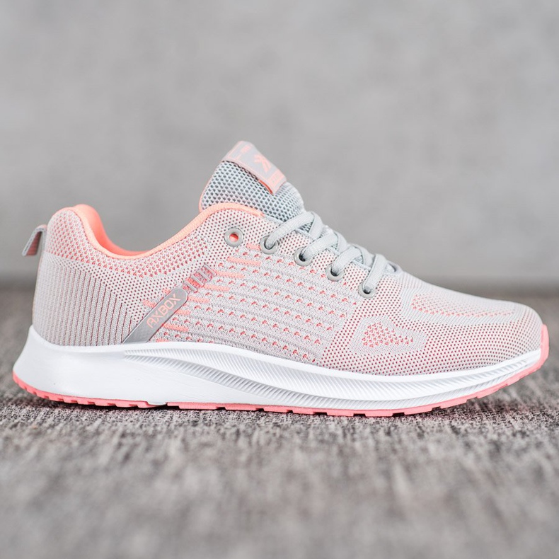 Ax Boxing Chaussures de sport ajourées confortables orange gris 2 Ax Boxing Chaussures de sport ajourées confortables orange gris 2