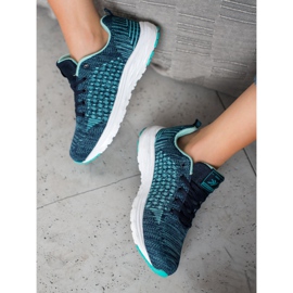 Ax Boxing Chaussures de sport avec maille bleu 2