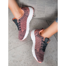 Ax Boxing Chaussures de sport avec maille rose 2