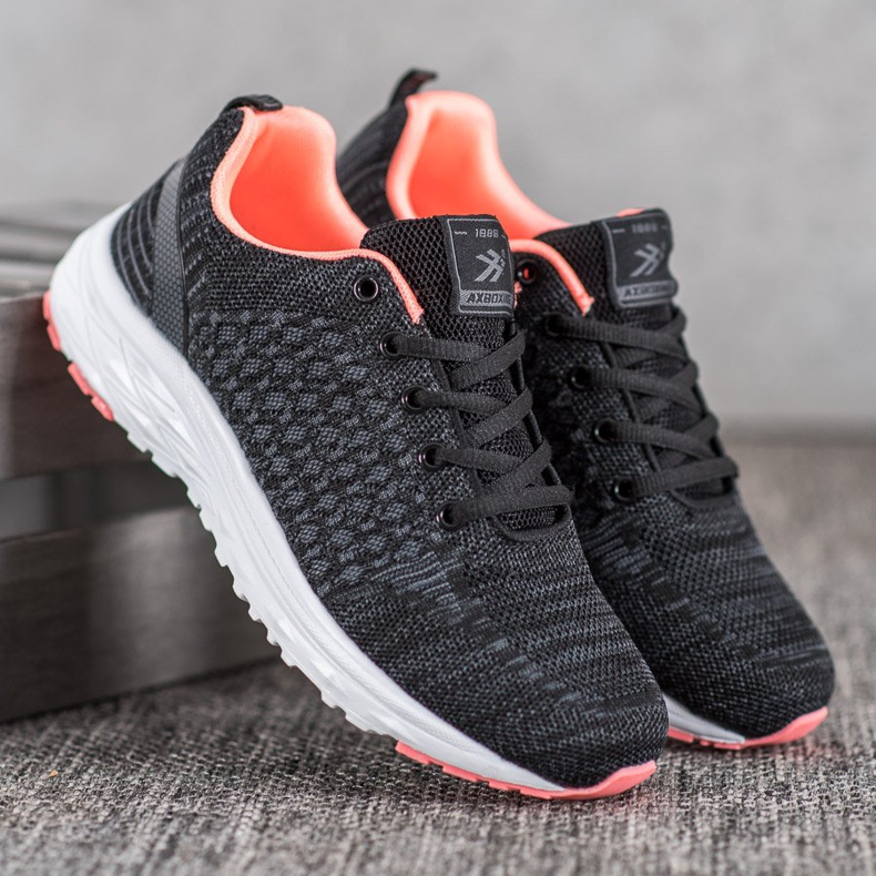 Ax Boxing Chaussures de sport avec maille noir 1