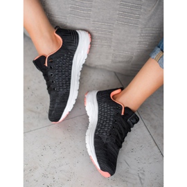 Ax Boxing Chaussures de sport avec maille le noir 2