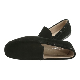 Mocassins homme en daim noir American Club JK01 le noir 4