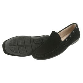 Mocassins homme en daim noir American Club JK01 le noir 3