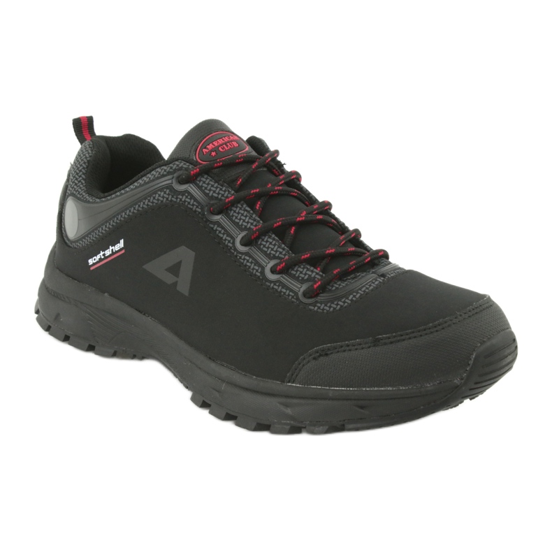 American Club HL02 chaussures de sport softshell imperméables le noir rouge gris 1 American Club HL02 chaussures de sport softshell imperméables le noir rouge gris 1