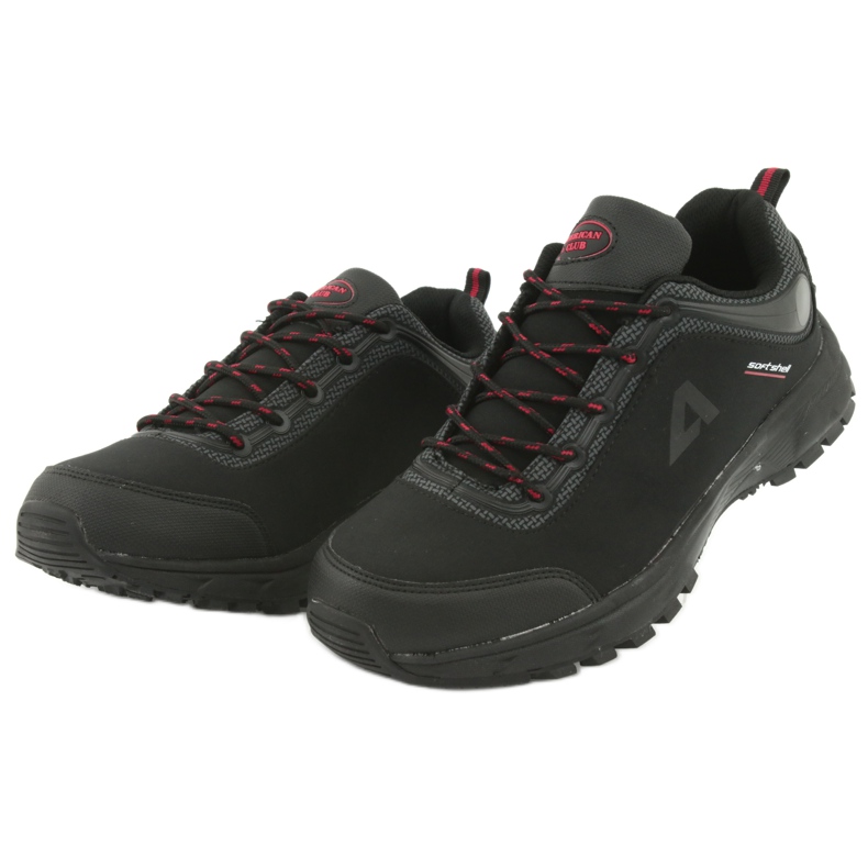 American Club HL02 chaussures de sport softshell imperméables noir rouge gris 3