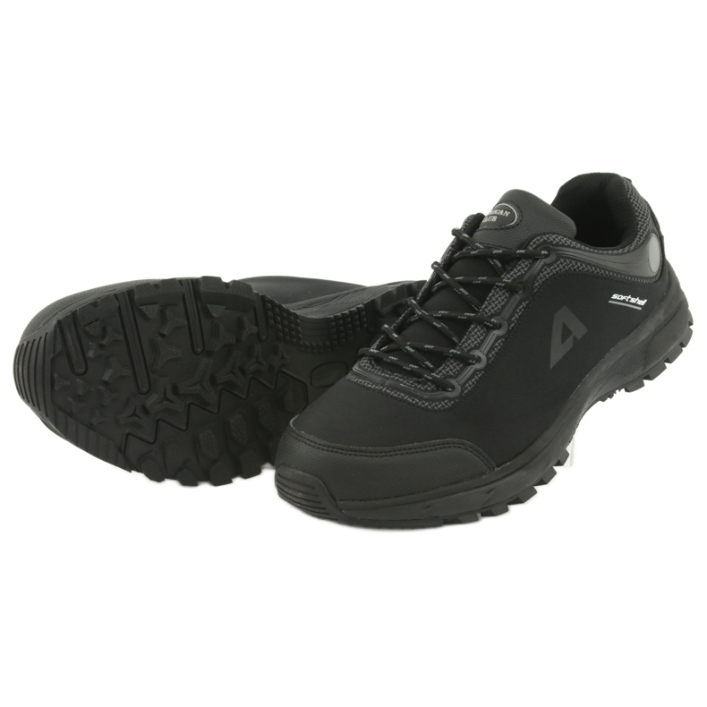 American Club HL02 chaussures de sport softshell imperméables noir gris 5