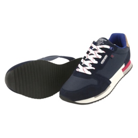 Baskets légères American Club RH12 blanc bleu marine 5