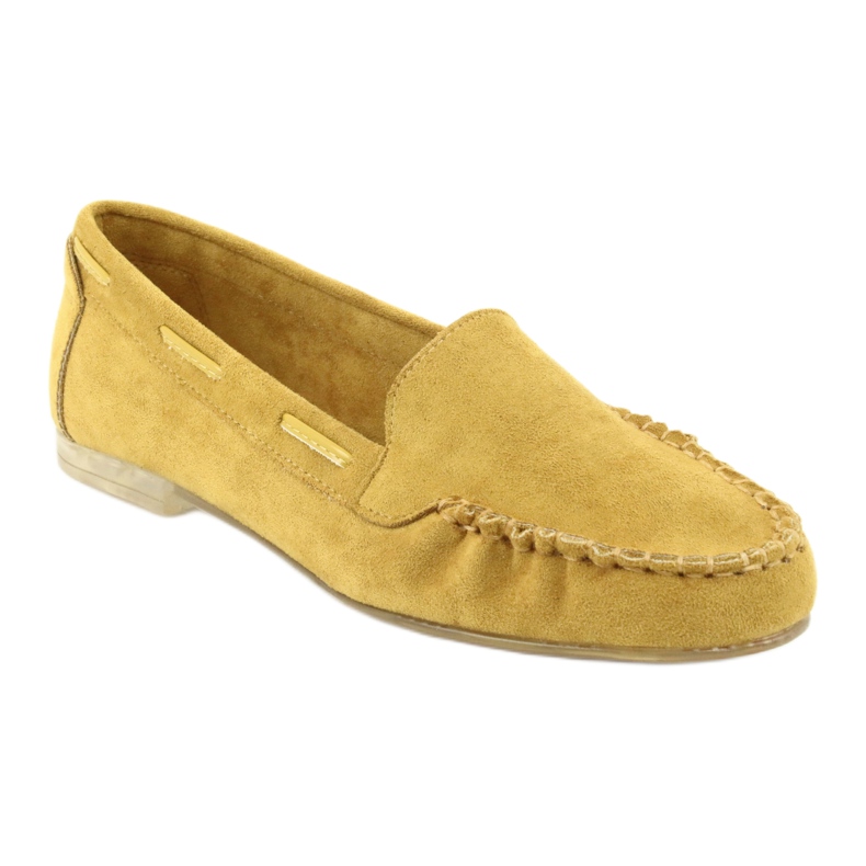 Mocassins femme en daim Sergio Leone 722 jaune 1