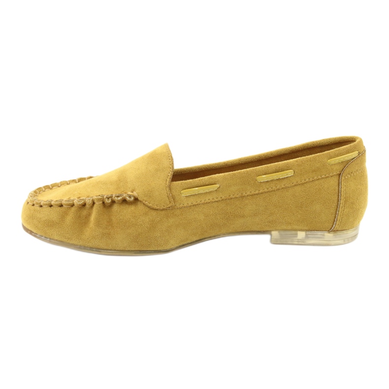 Mocassins femme en daim Sergio Leone 722 jaune 2
