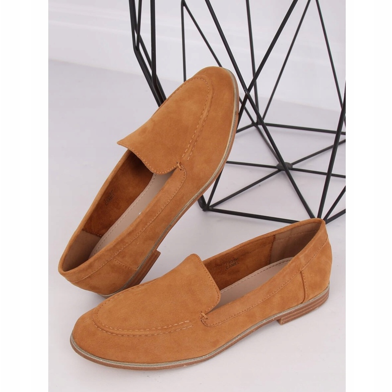 Mocassins femme camel T359P Camel brun 1